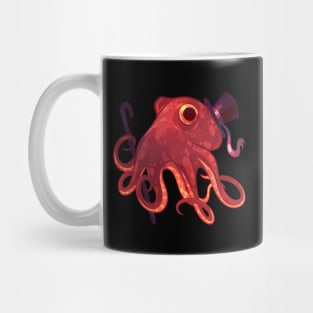 Red Octopus Gentleman Mug